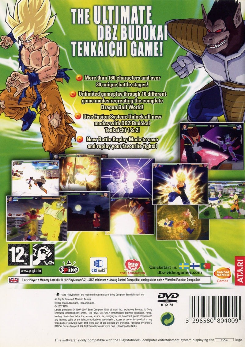 Capa do jogo Dragon Ball Z: Budokai Tenkaichi 3