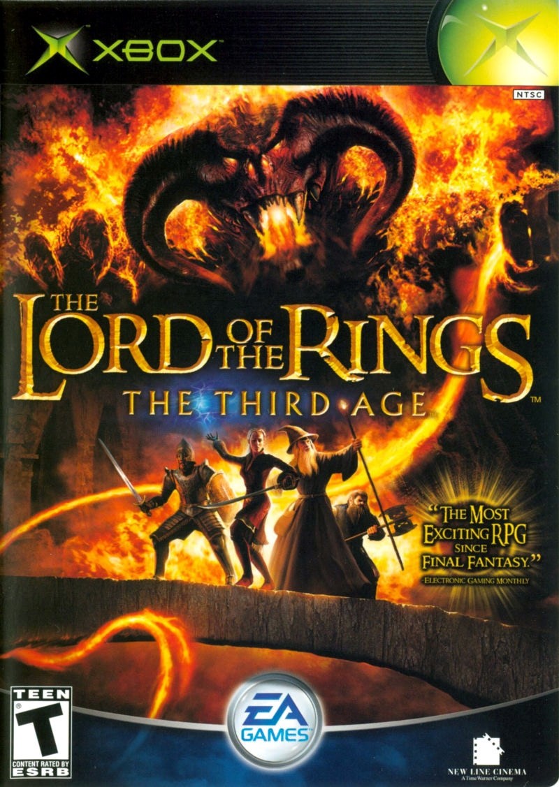 Capa do jogo The Lord of the Rings: The Third Age