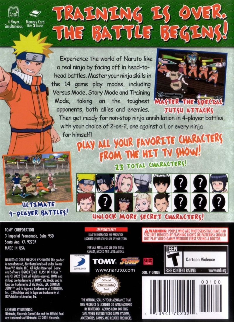 Capa do jogo Naruto: Clash of Ninja 2