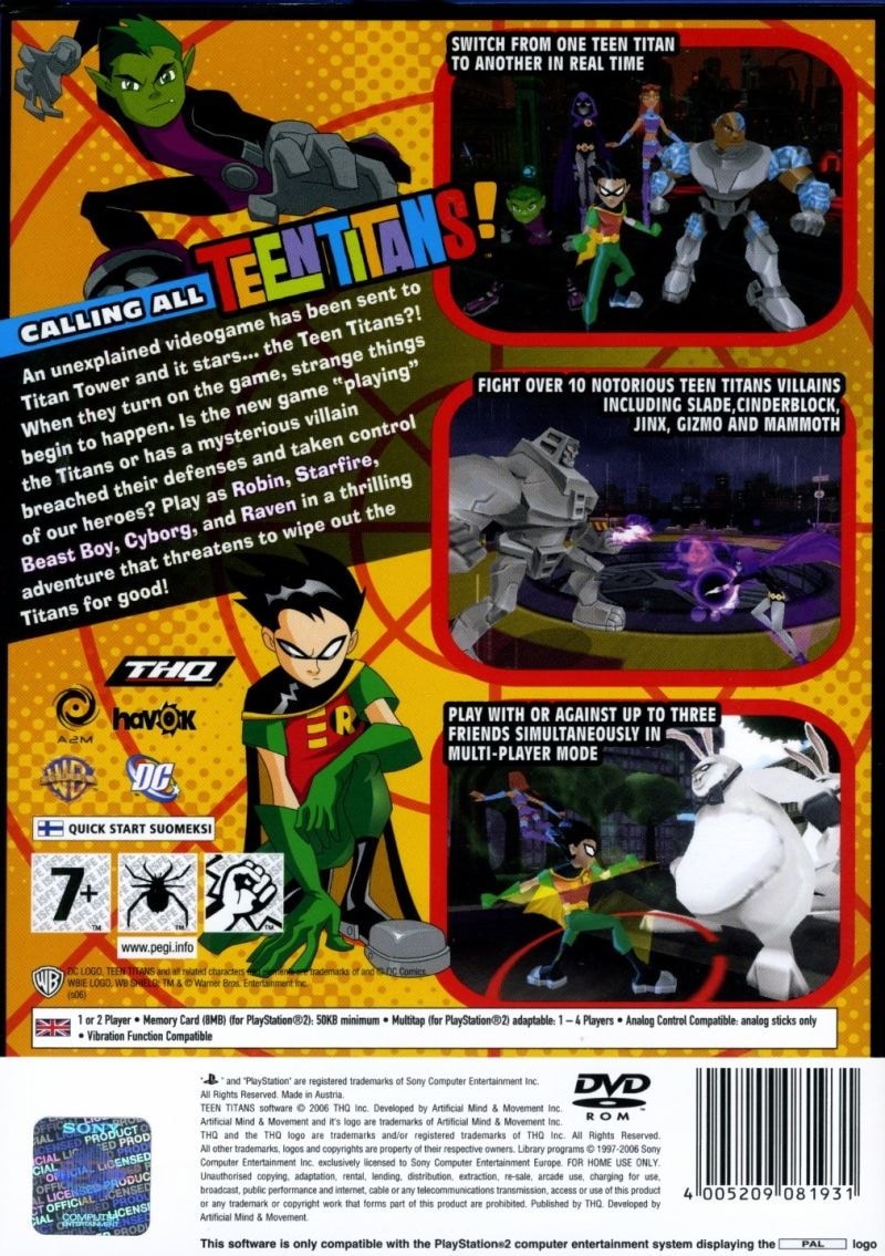 Capa do jogo Teen Titans