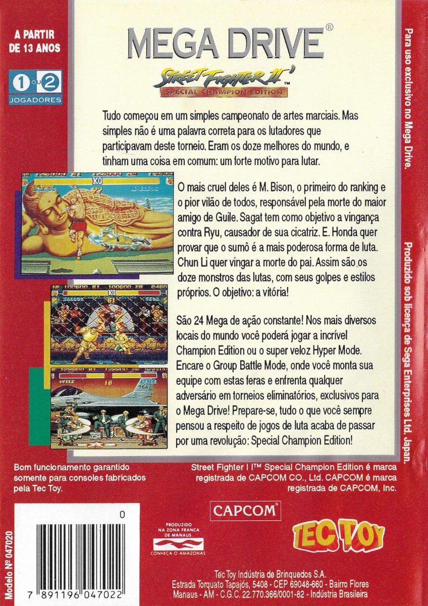 Capa do jogo Street Fighter II: Special Champion Edition