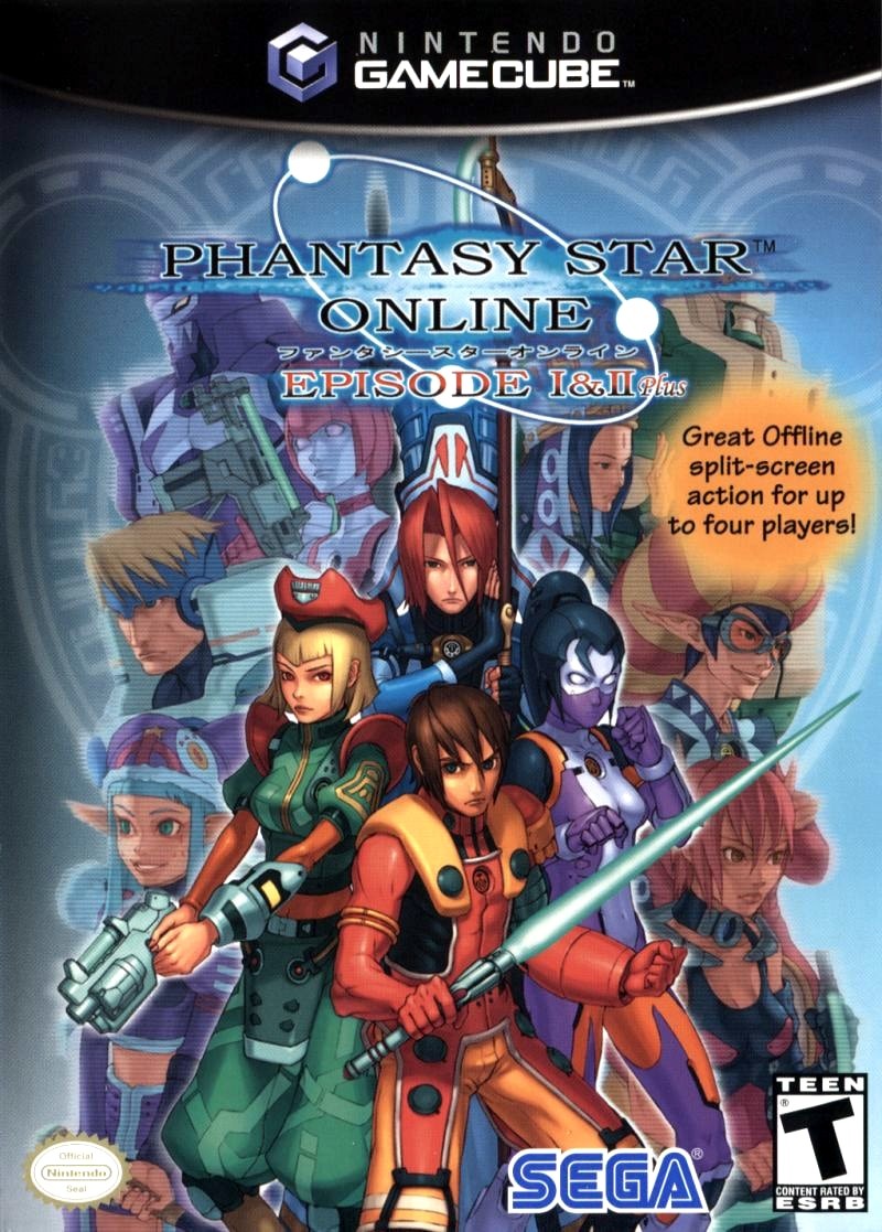Capa do jogo Phantasy Star Online: Episode I & II Plus