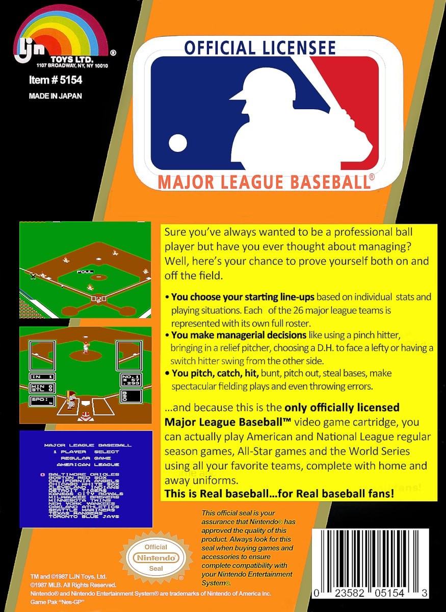 Capa do jogo Major League Baseball