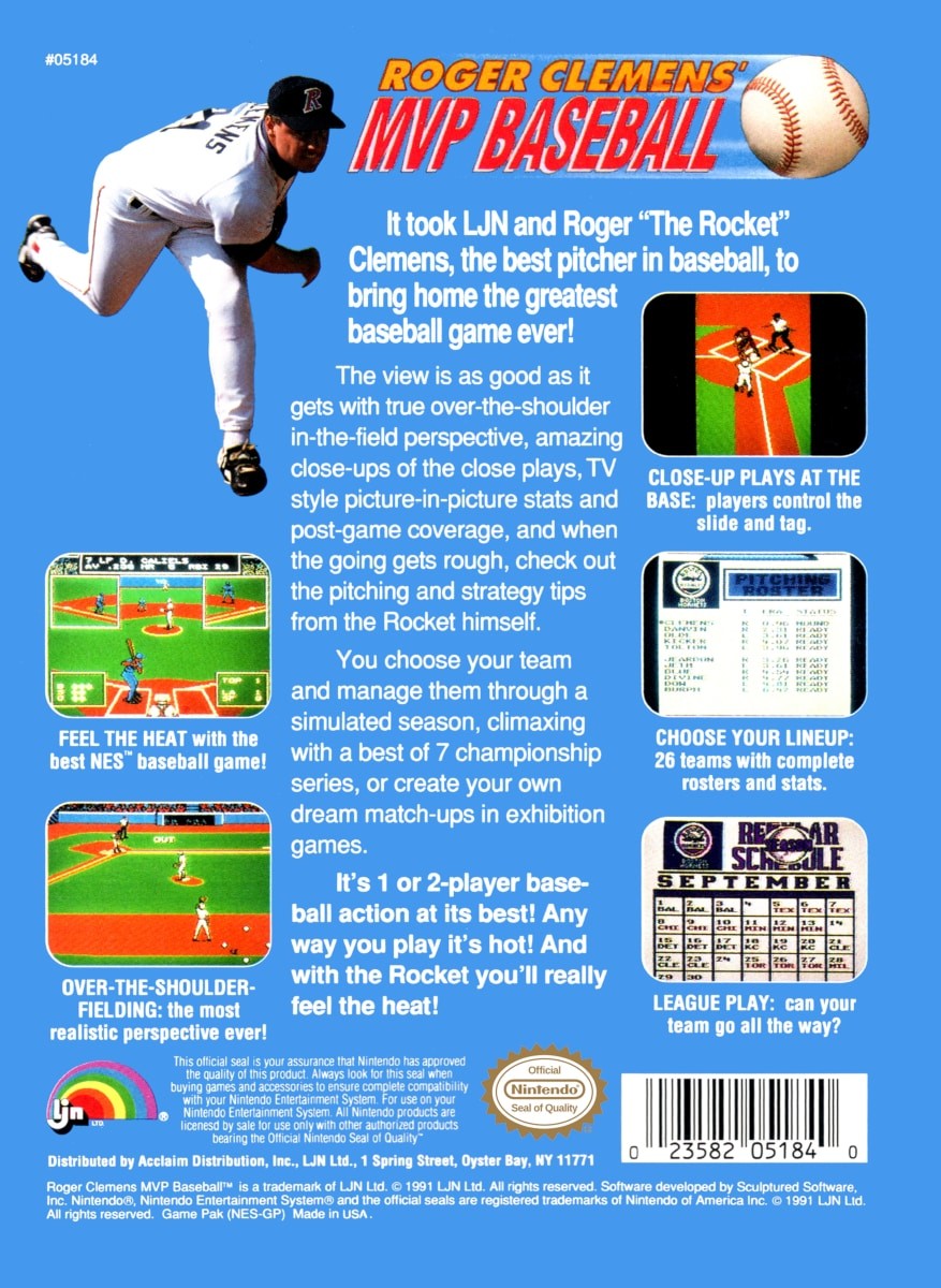 Capa do jogo Roger Clemens MVP Baseball