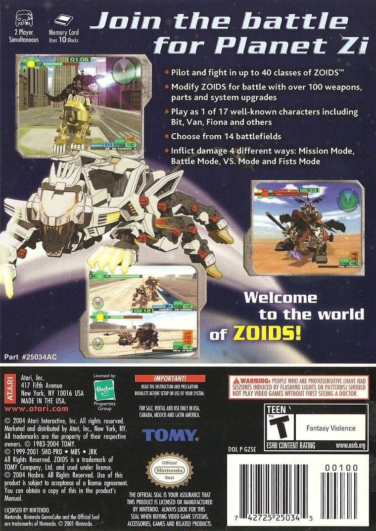 Capa do jogo Zoids: Battle Legends