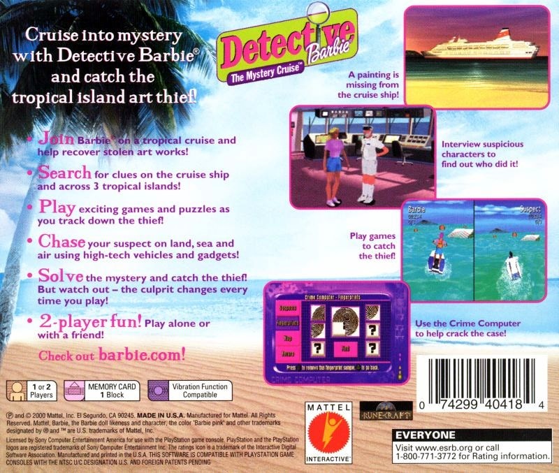 Capa do jogo Detective Barbie: The Mystery Cruise