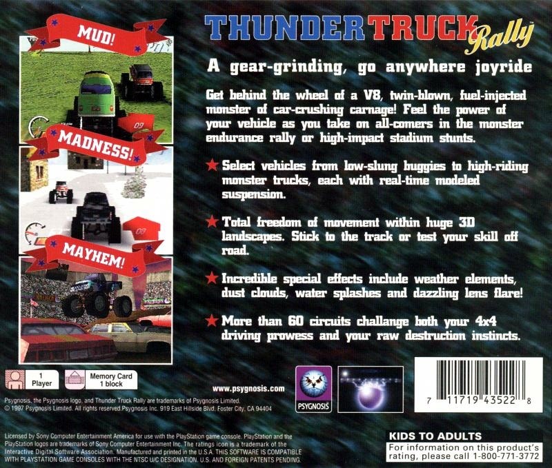 Capa do jogo Thunder Truck Rally