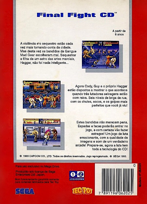 Capa do jogo Final Fight CD