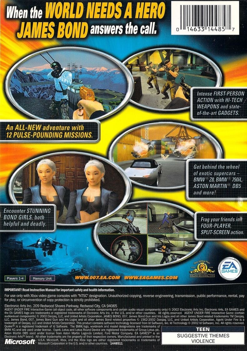 Capa do jogo 007: Agent Under Fire