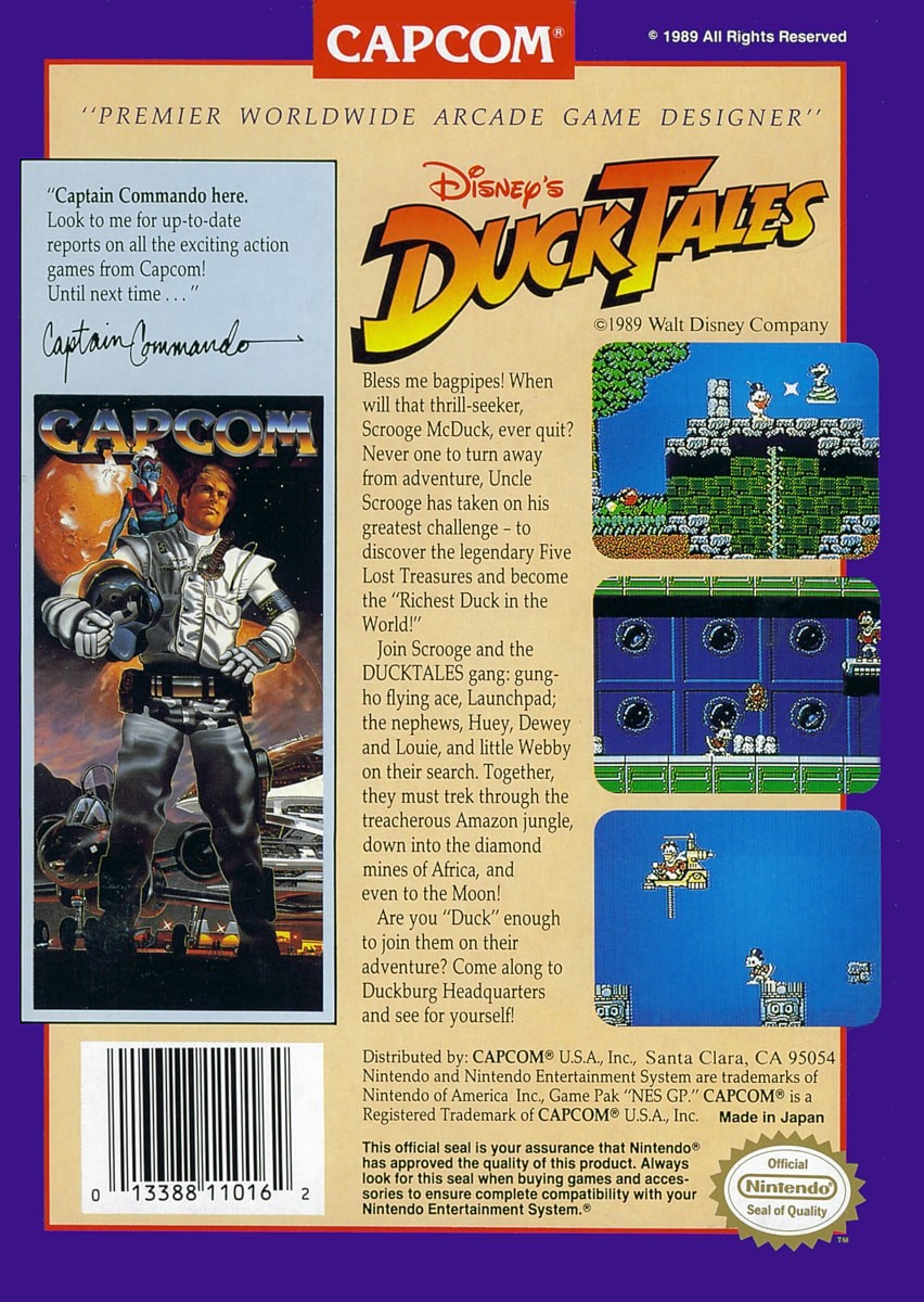 Capa do jogo DuckTales