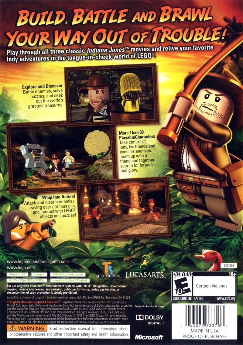 Capa do jogo LEGO Indiana Jones: The Original Adventures