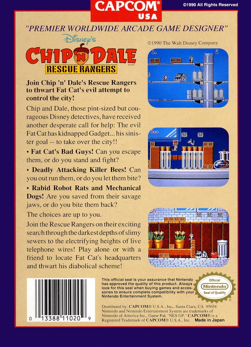 Capa do jogo Chip N Dale: Rescue Rangers