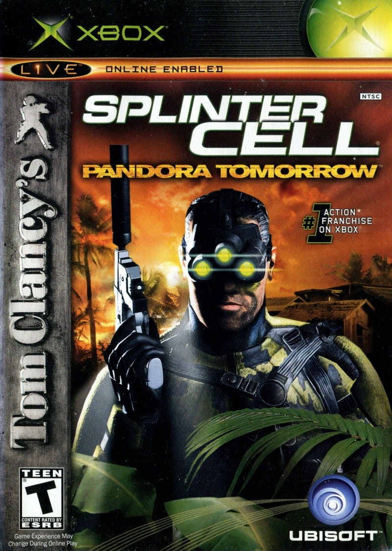 Capa do jogo Tom Clancys Splinter Cell: Pandora Tomorrow