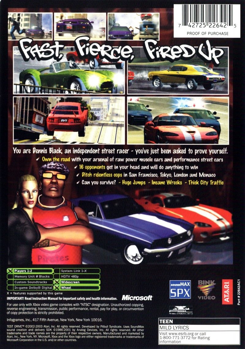 Capa do jogo Test Drive