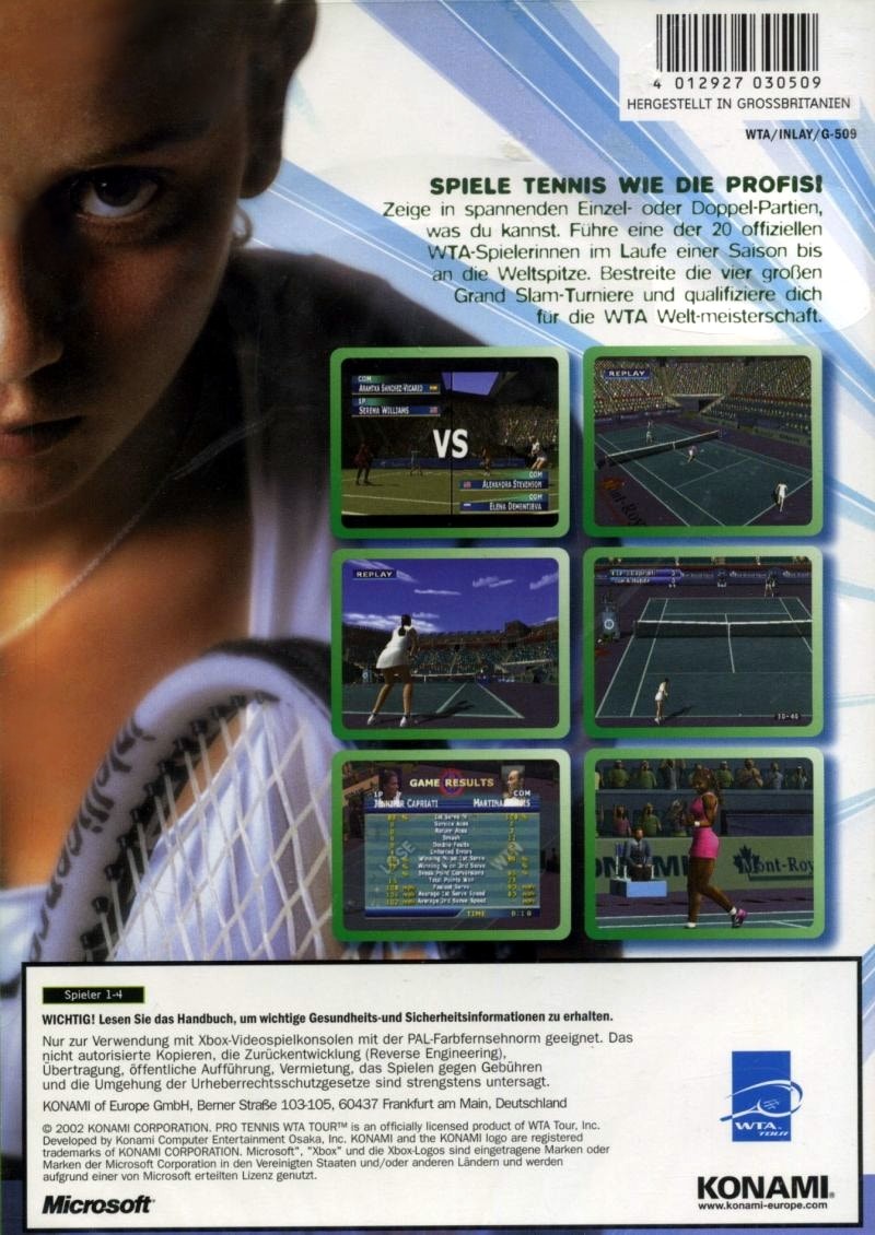 Capa do jogo WTA Tour Tennis