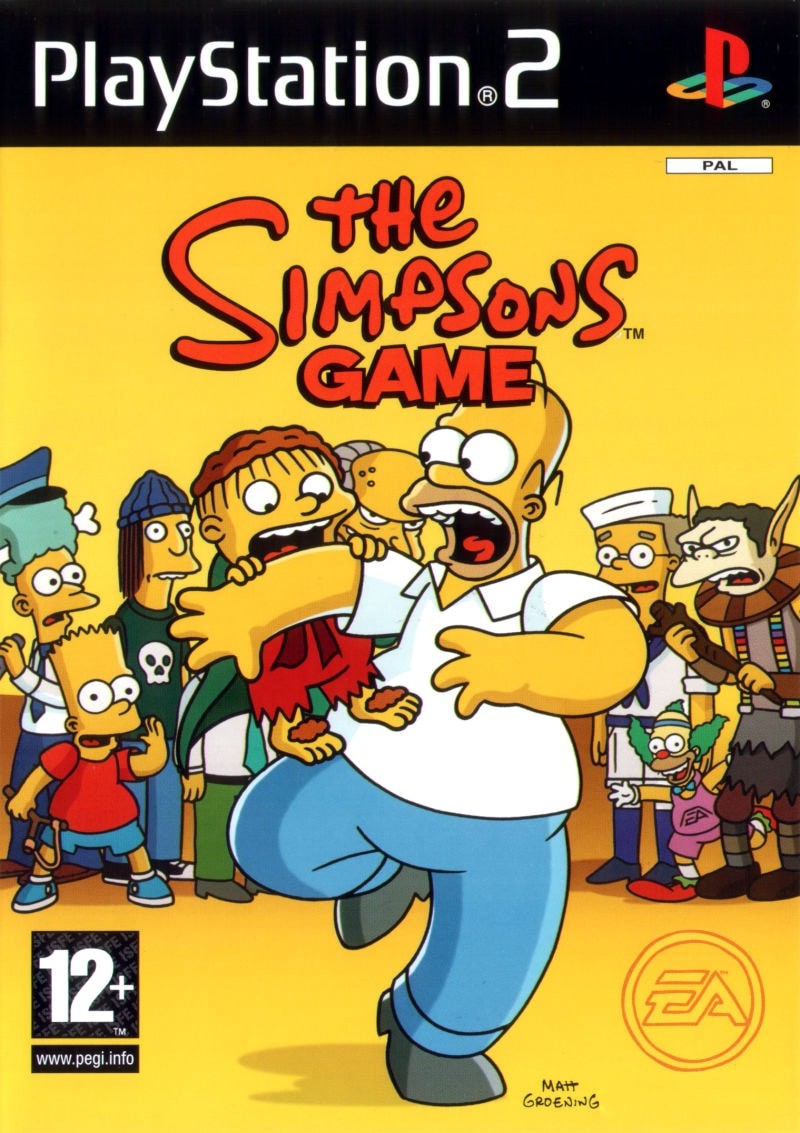 Capa do jogo The Simpsons Game