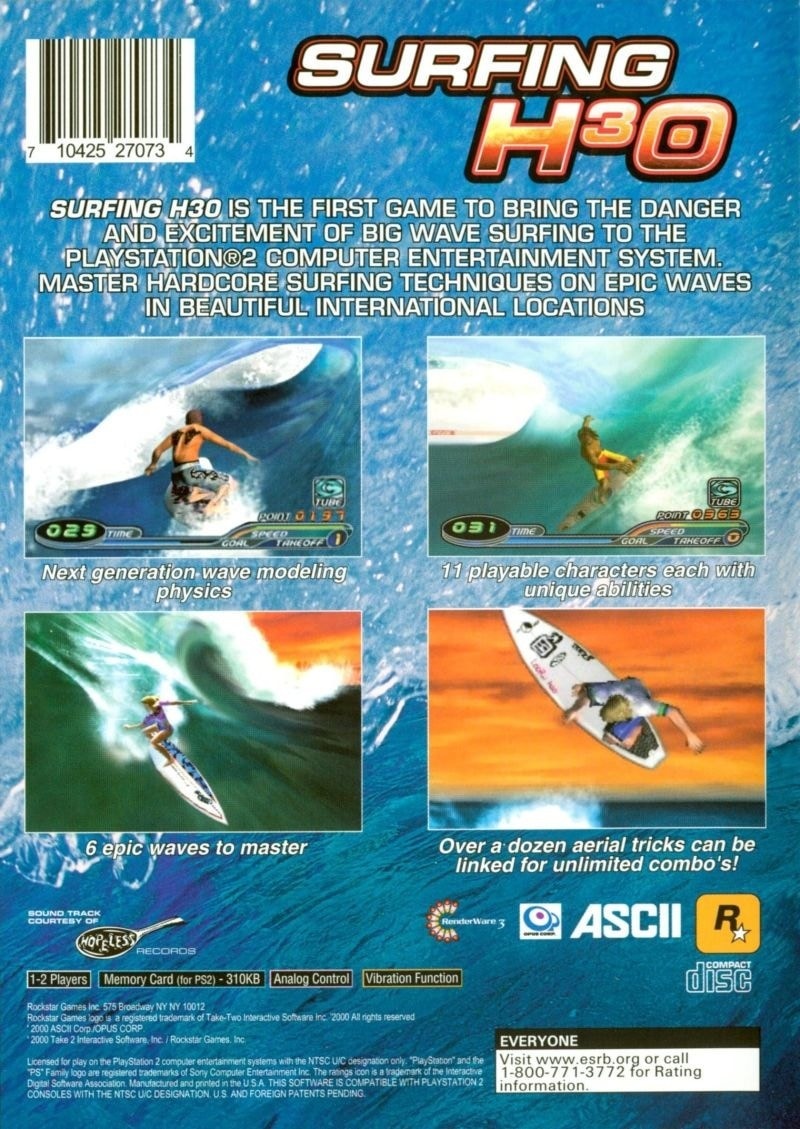 Capa do jogo Surfing H³O
