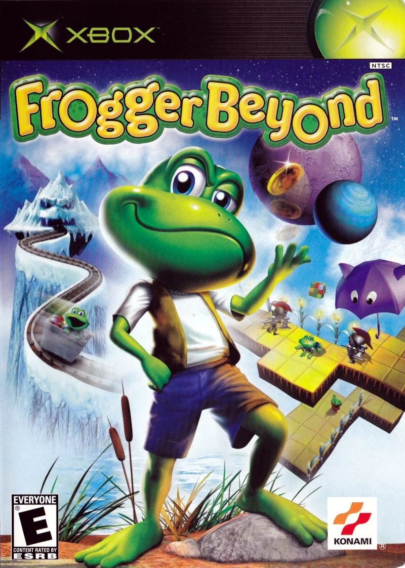 Capa do jogo Frogger Beyond