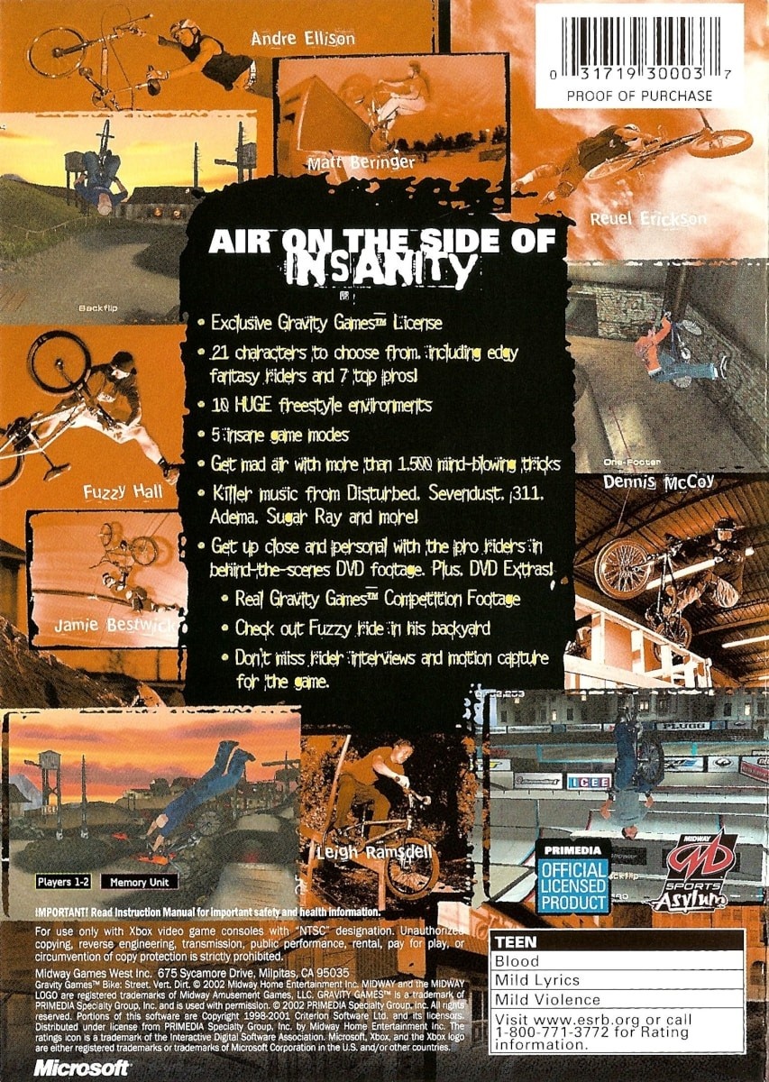 Capa do jogo Gravity Games Bike: Street • Vert • Dirt