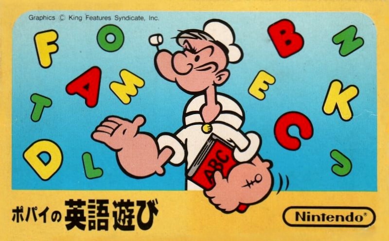 Capa do jogo Popeye no Eigo Asobi