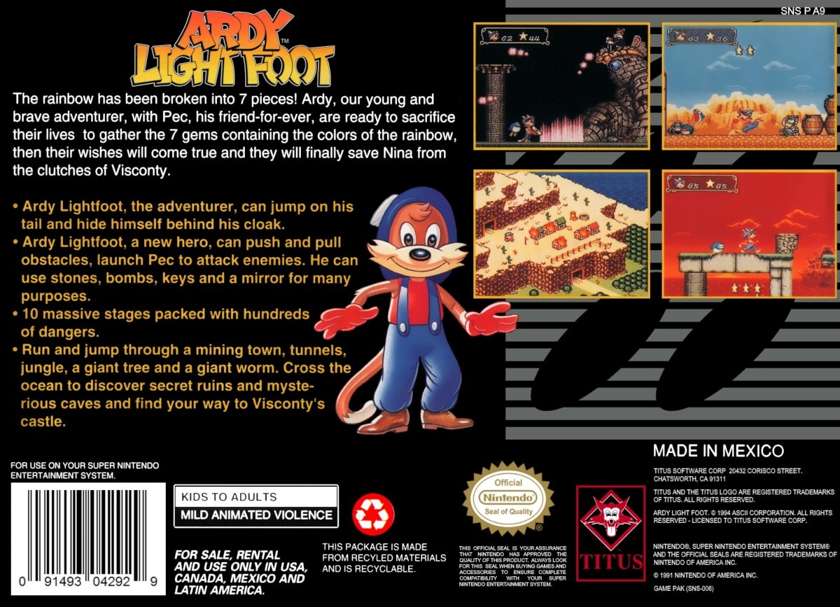 Capa do jogo Ardy Lightfoot