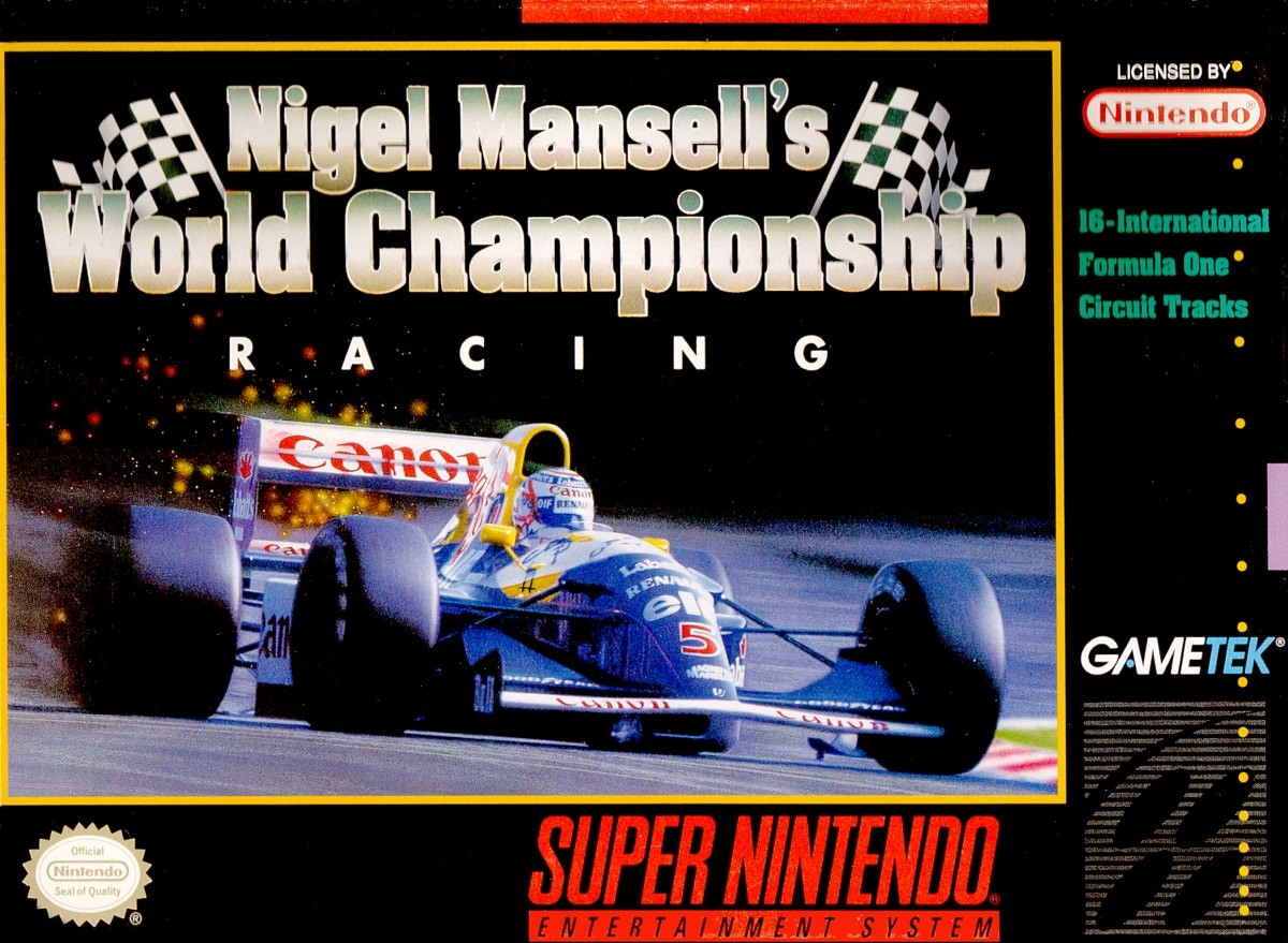 Capa do jogo Nigel Mansells World Championship Racing