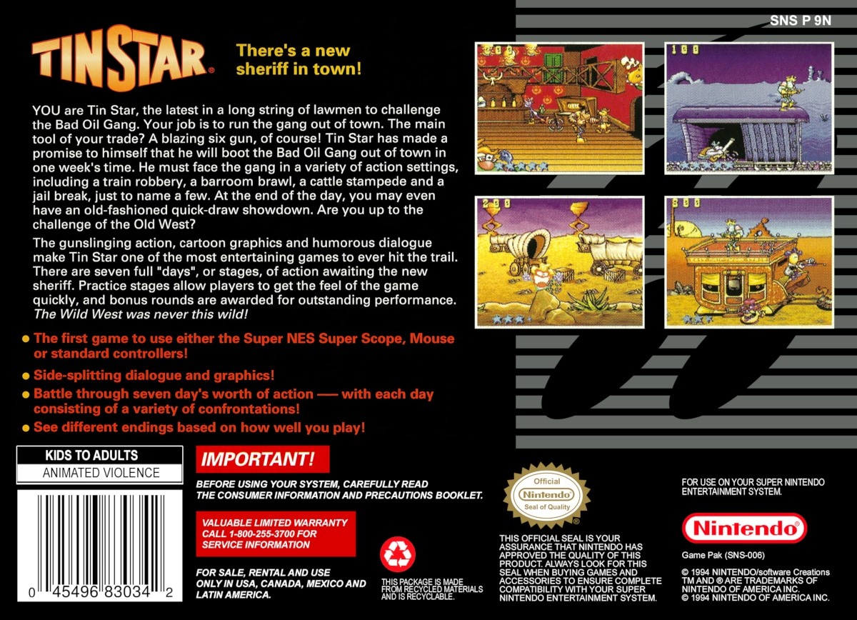 Capa do jogo Tin Star