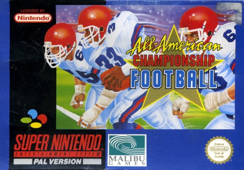 Capa do jogo All-American Championship Football