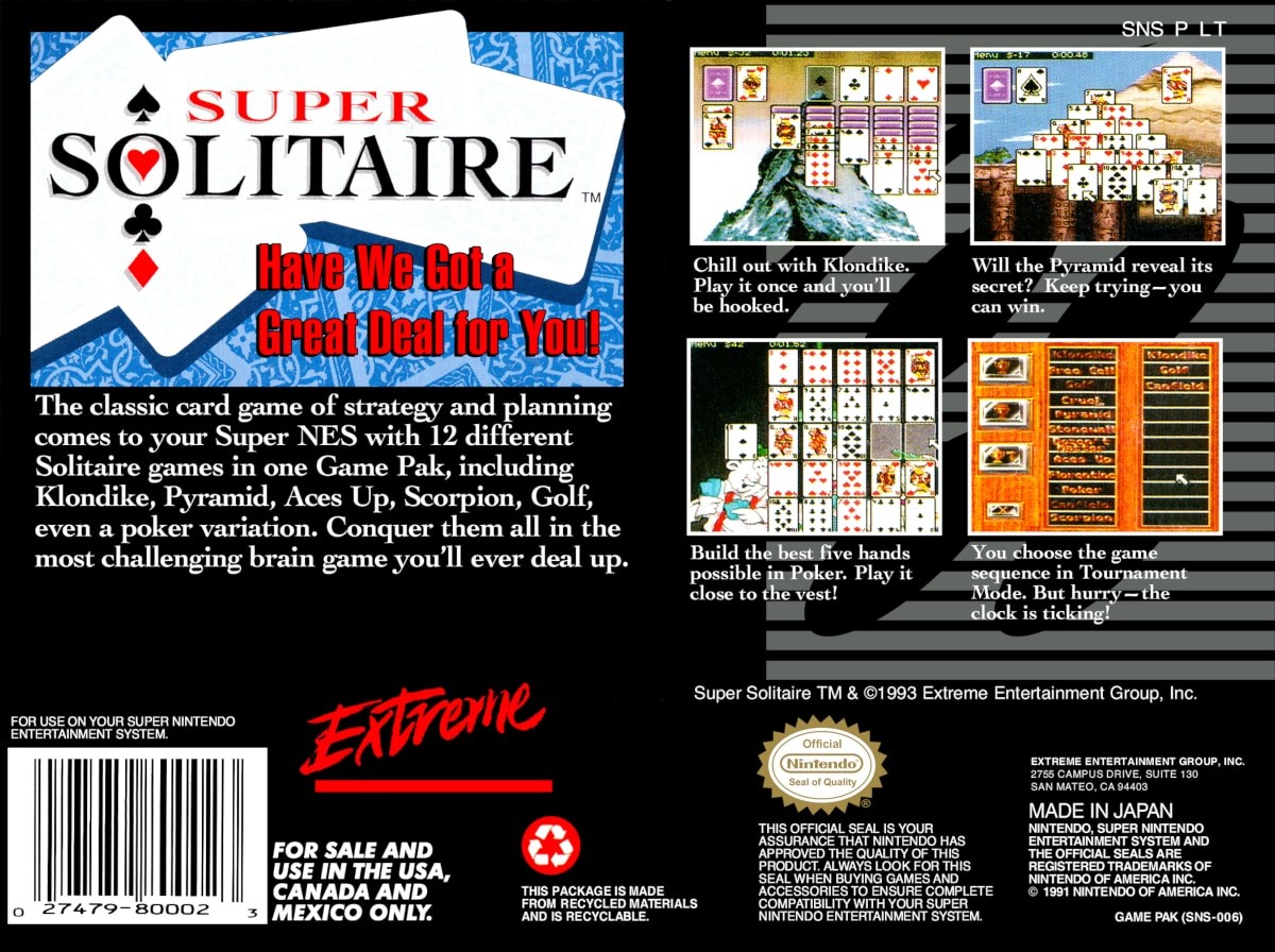 Capa do jogo Super Solitaire