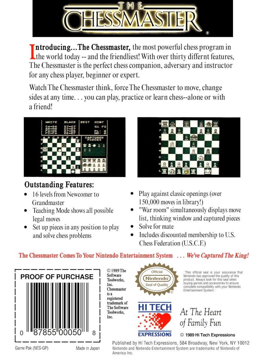 Capa do jogo The Chessmaster