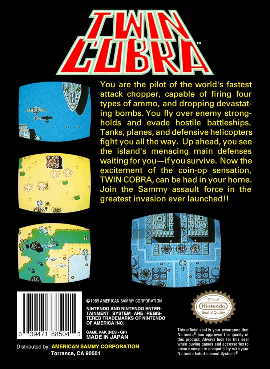 Capa do jogo Twin Cobra