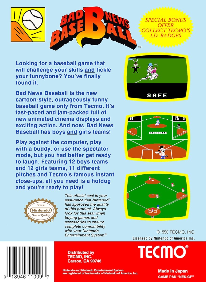 Capa do jogo Bad News Baseball