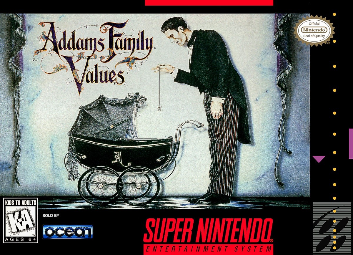 Capa do jogo Addams Family Values
