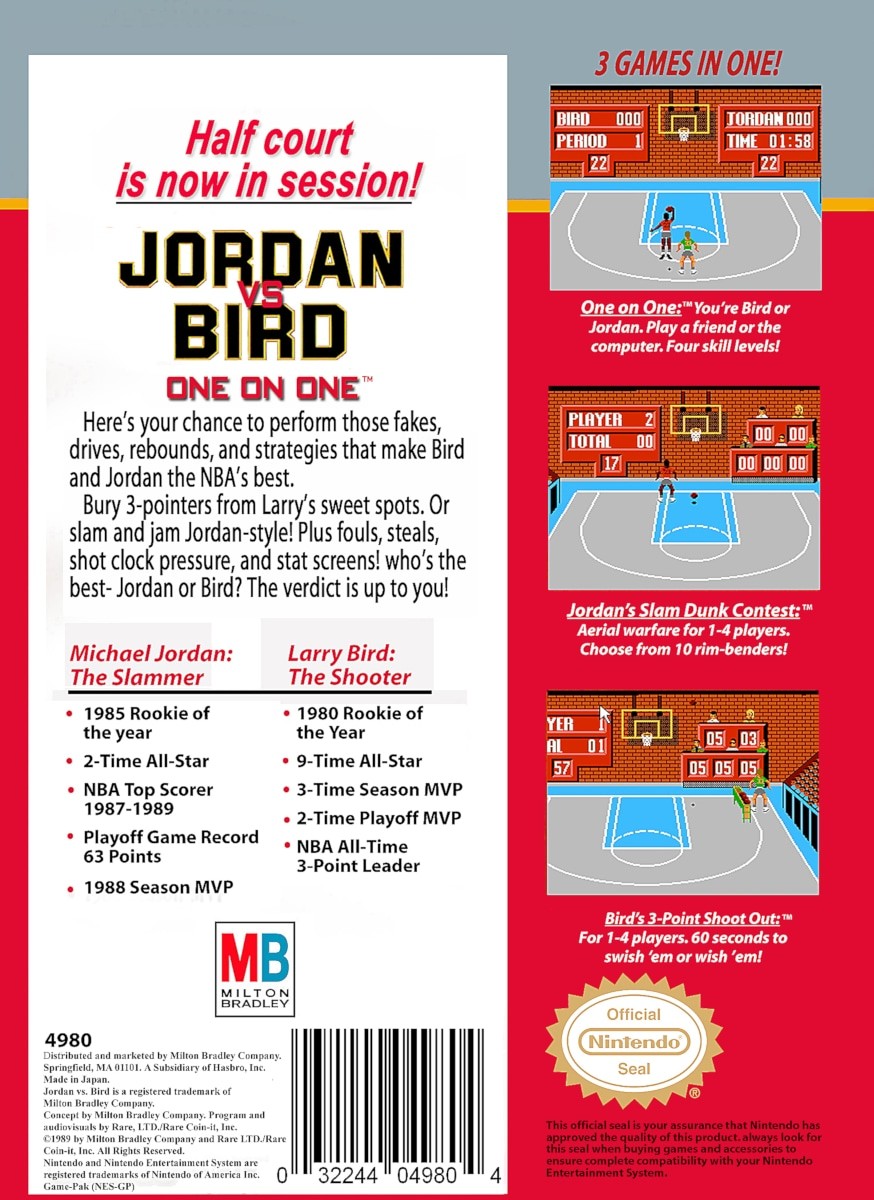 Capa do jogo Jordan vs Bird: One on One