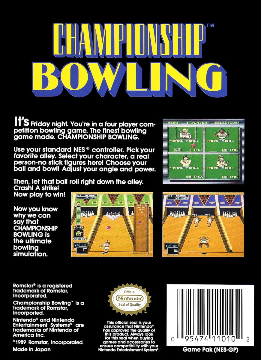 Capa do jogo Championship Bowling