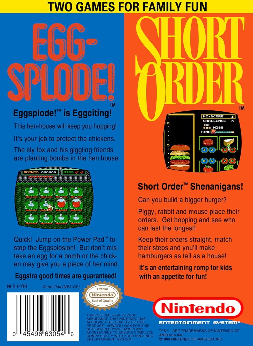 Capa do jogo Short Order/Eggsplode