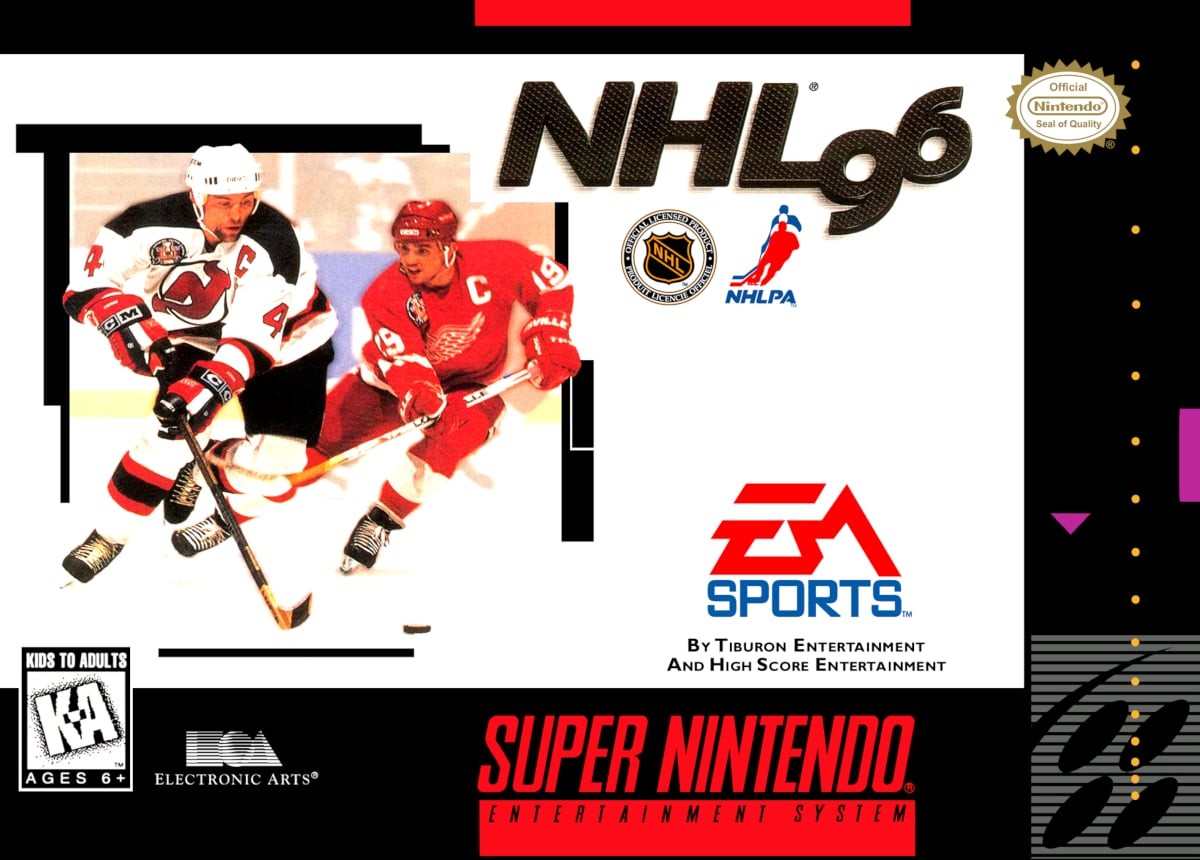 Capa do jogo NHL 96
