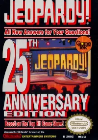 Capa de Jeopardy!: 25th Anniversary Edition