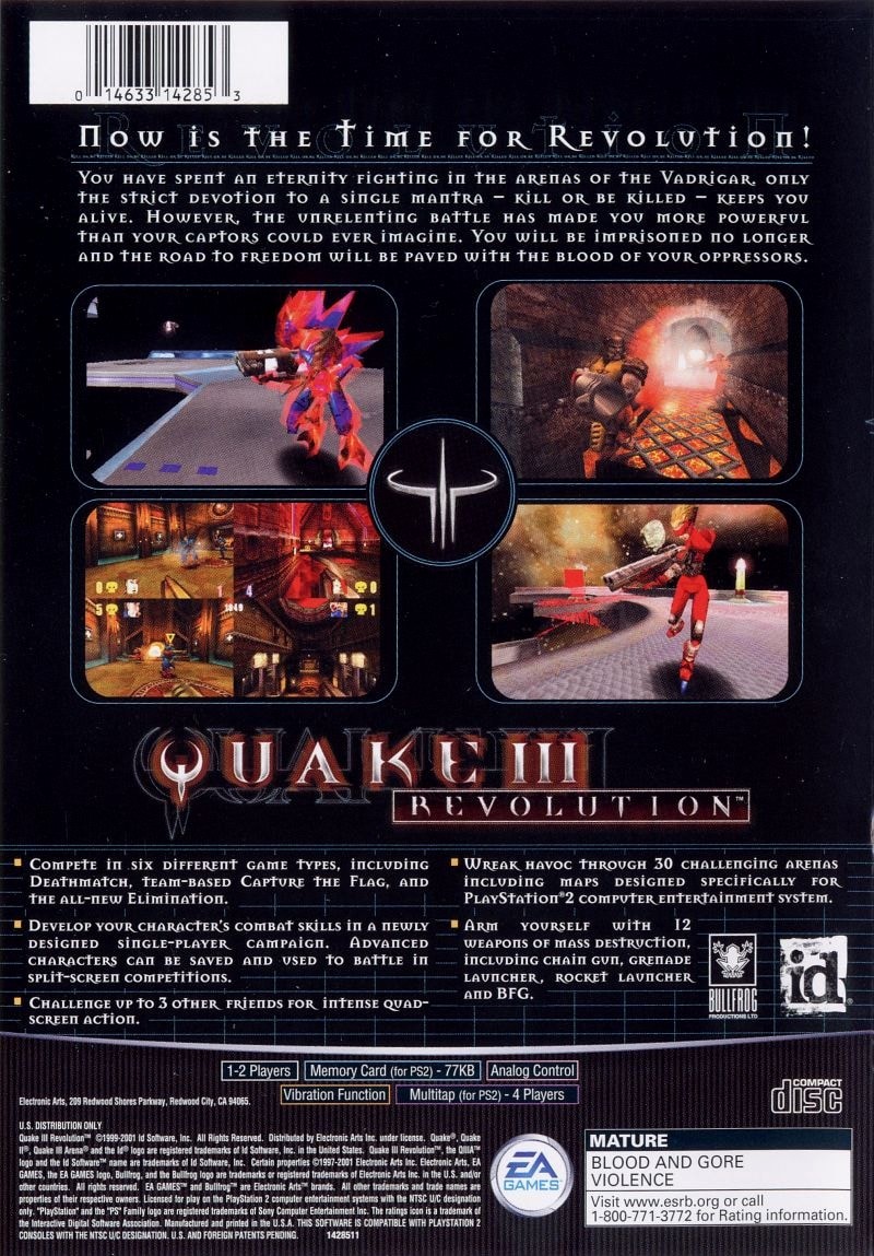 Capa do jogo Quake III: Revolution