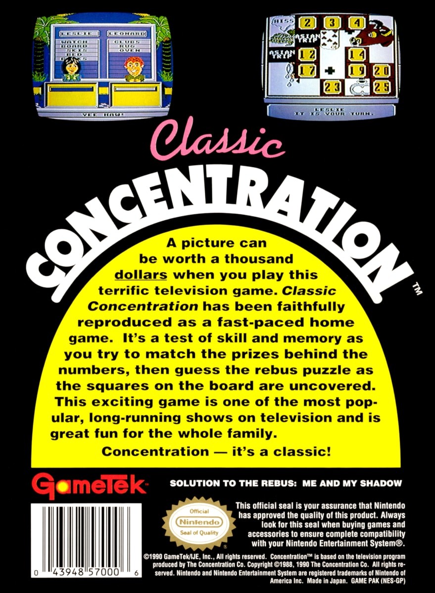 Capa do jogo Classic Concentration