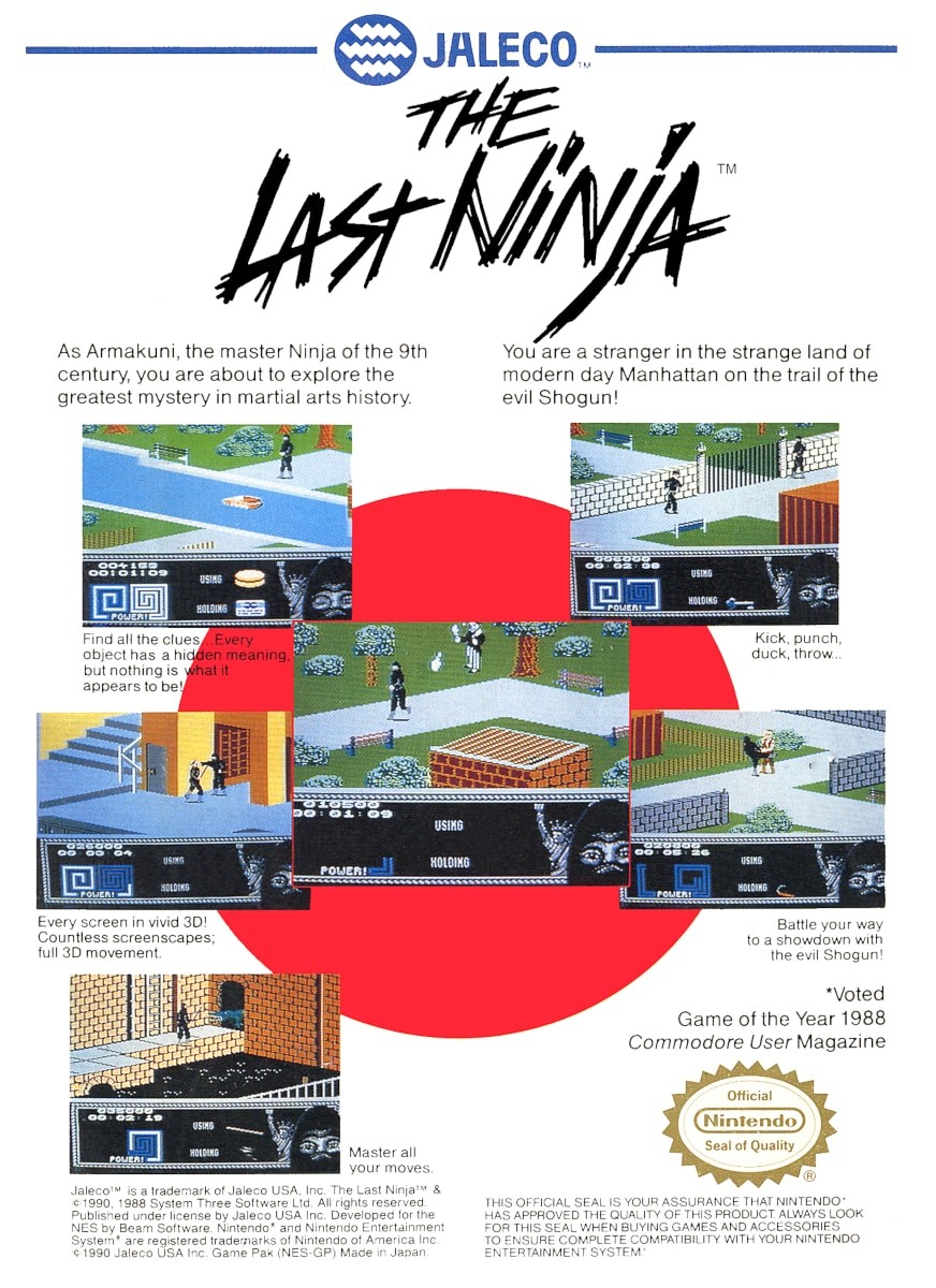 Capa do jogo The Last Ninja