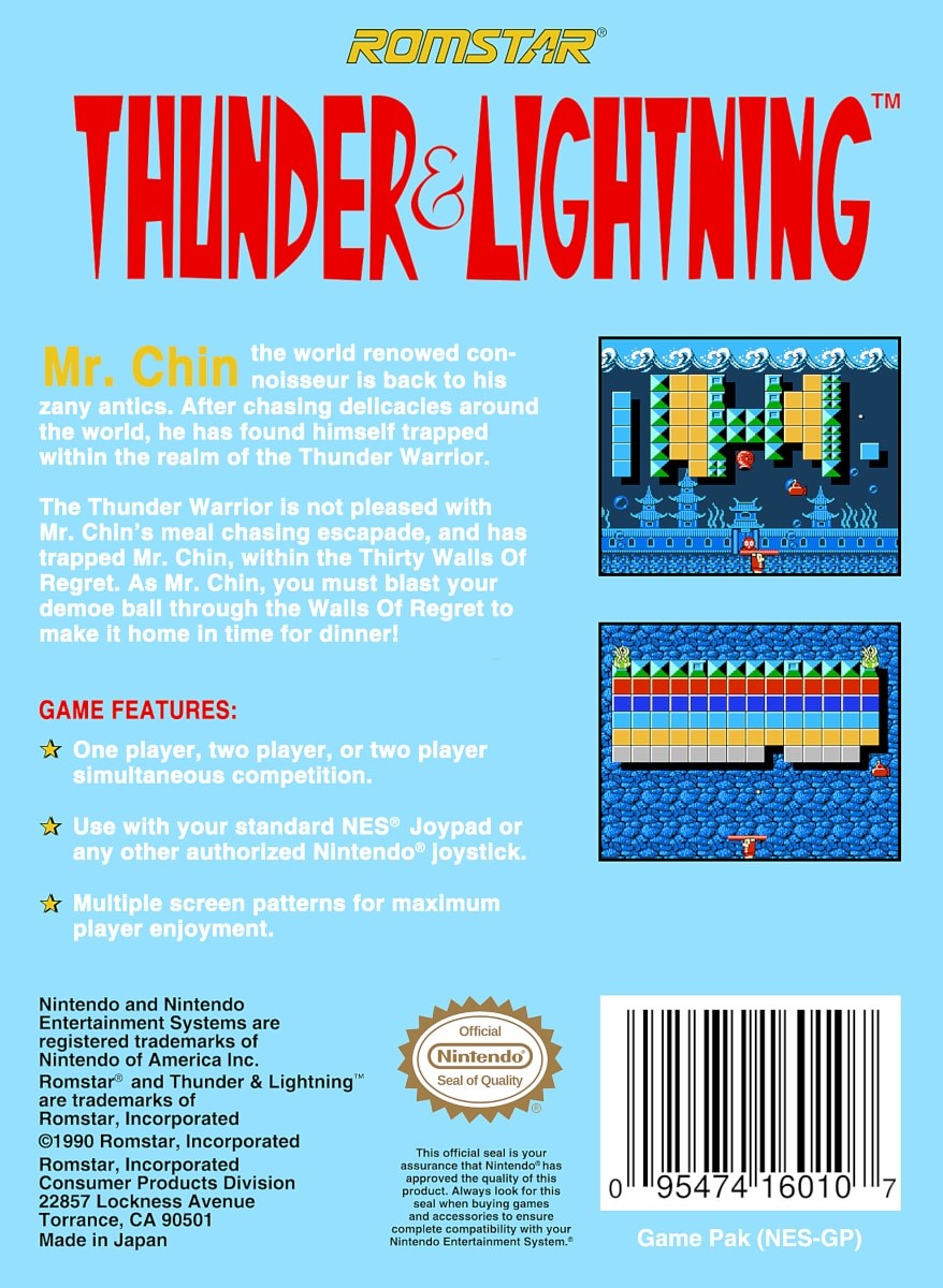 Capa do jogo Thunder & Lightning