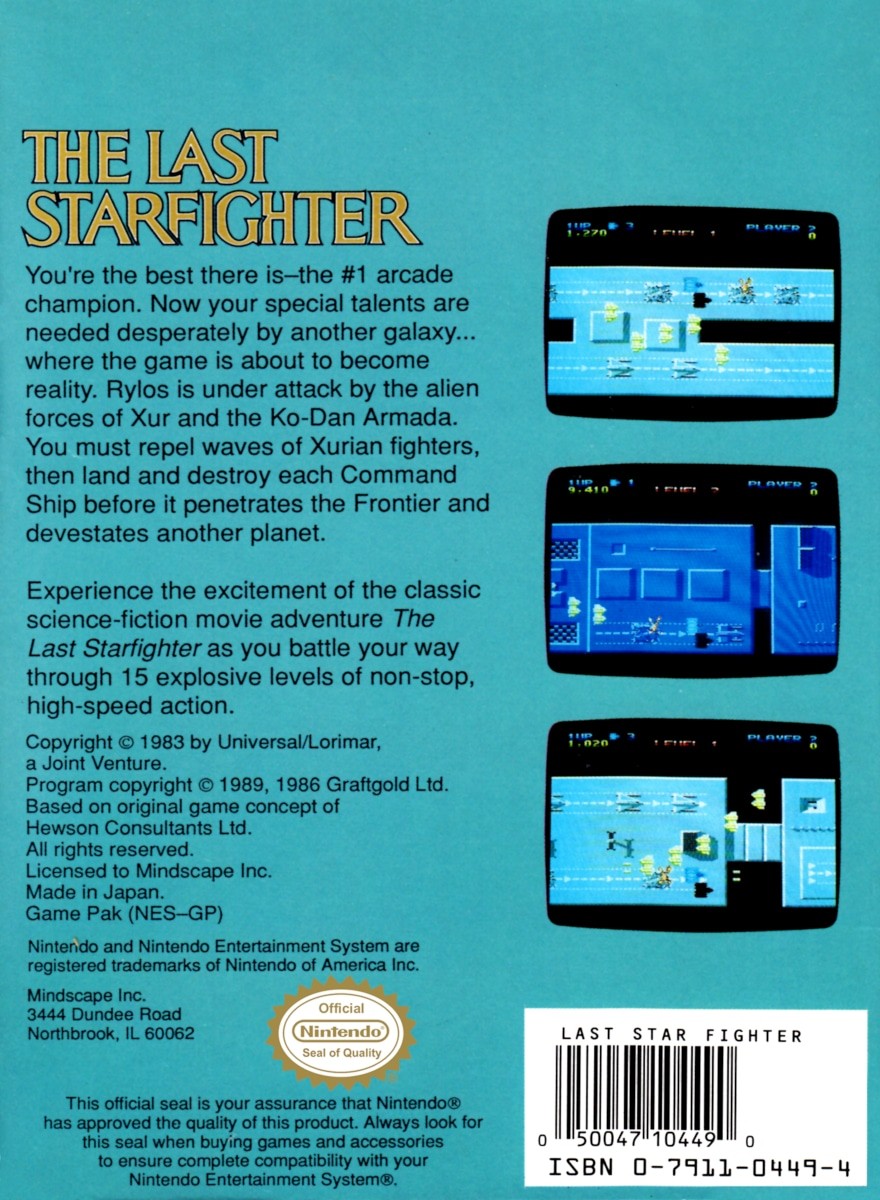 Capa do jogo The Last Starfighter