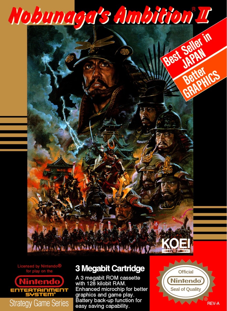 Capa do jogo Nobunagas Ambition II