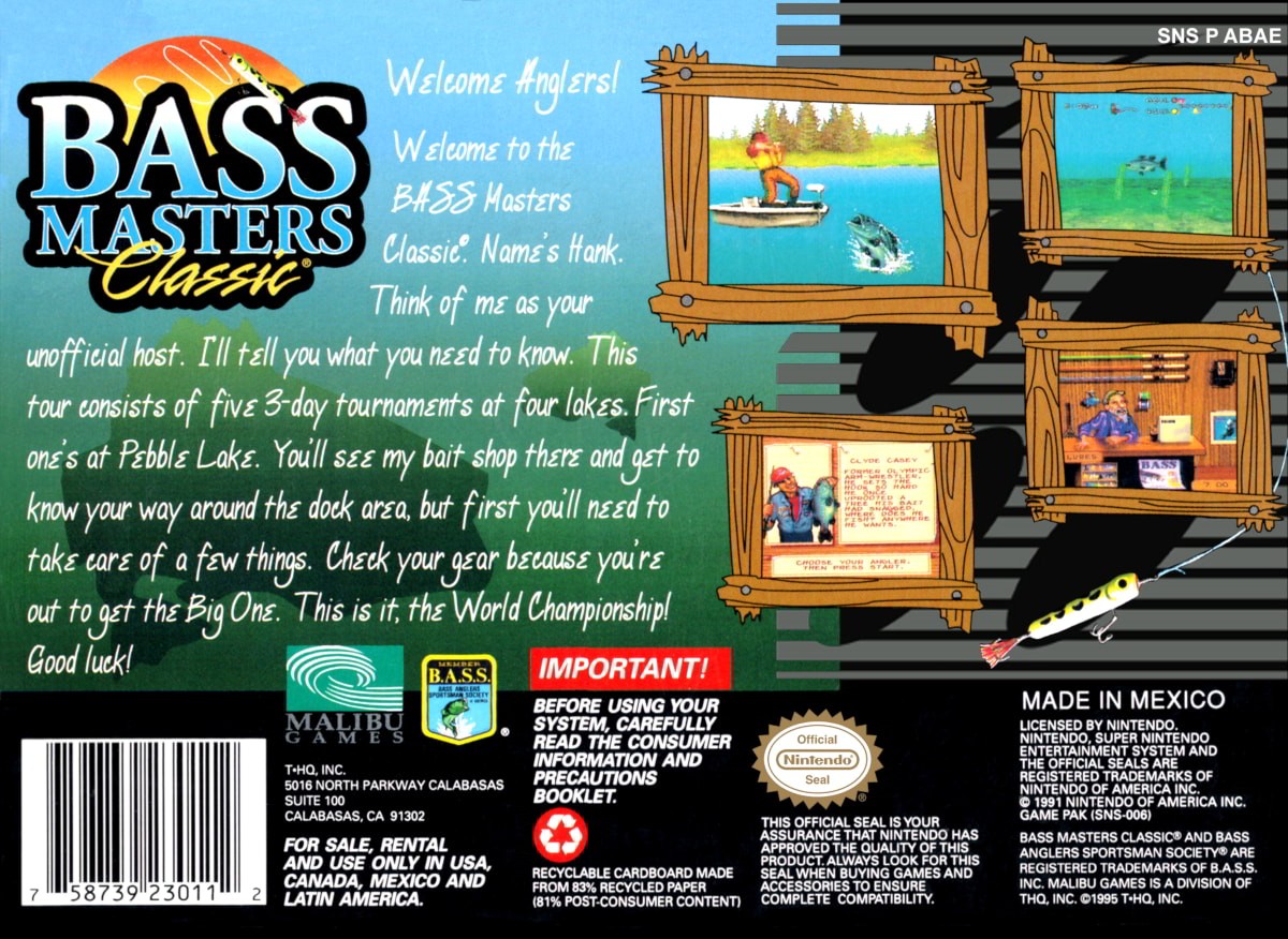 Capa do jogo Bass Masters Classic