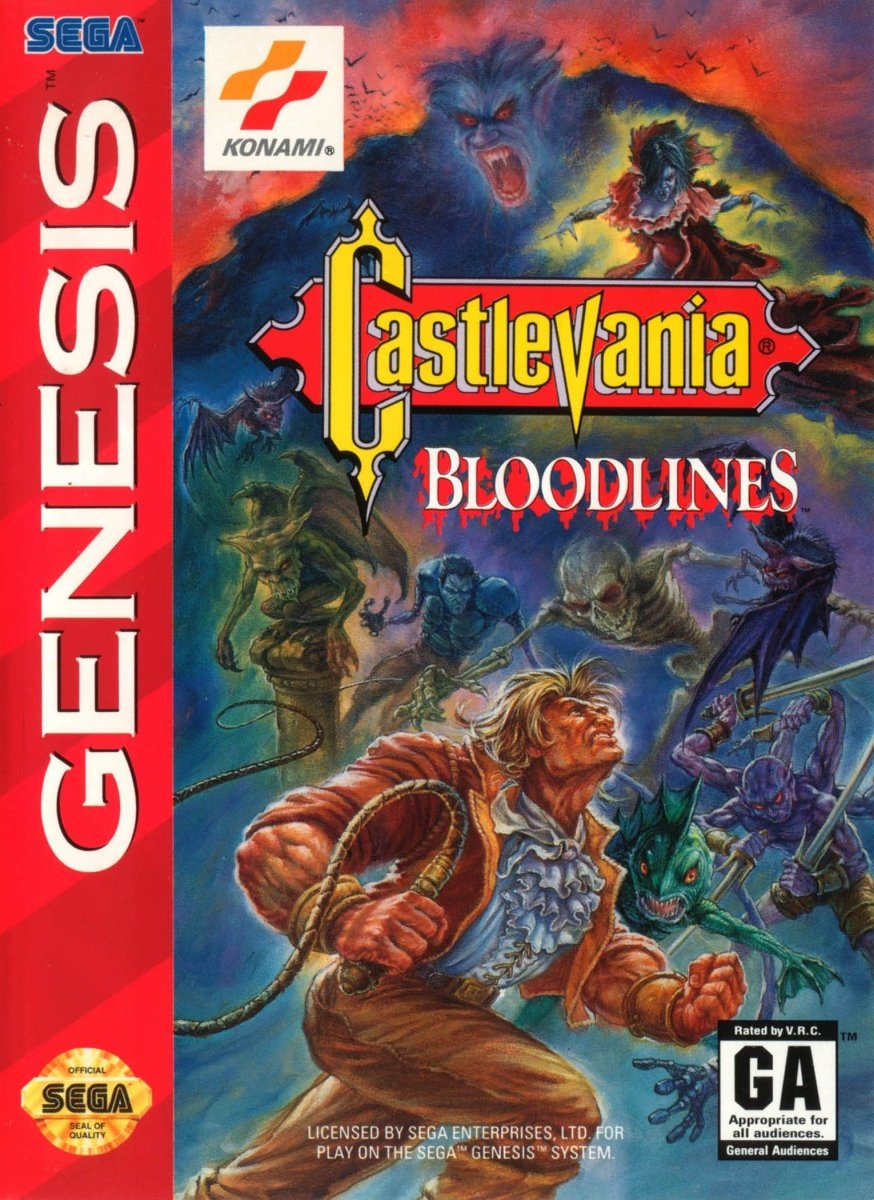 Capa do jogo Castlevania: Bloodlines