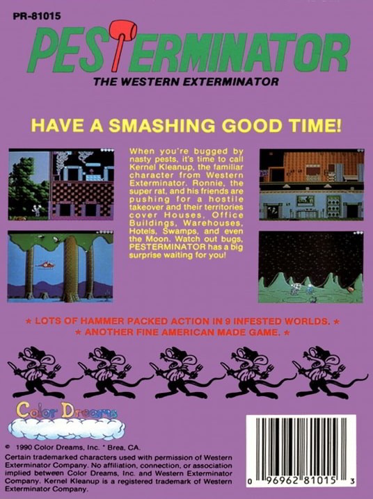 Capa do jogo Pesterminator: The Western Exterminator