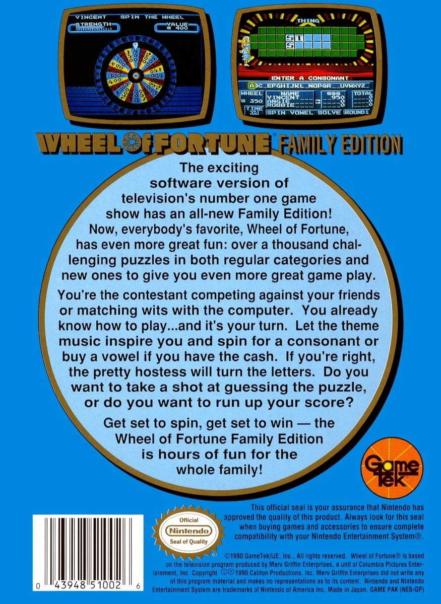 Capa do jogo Wheel of Fortune: Family Edition
