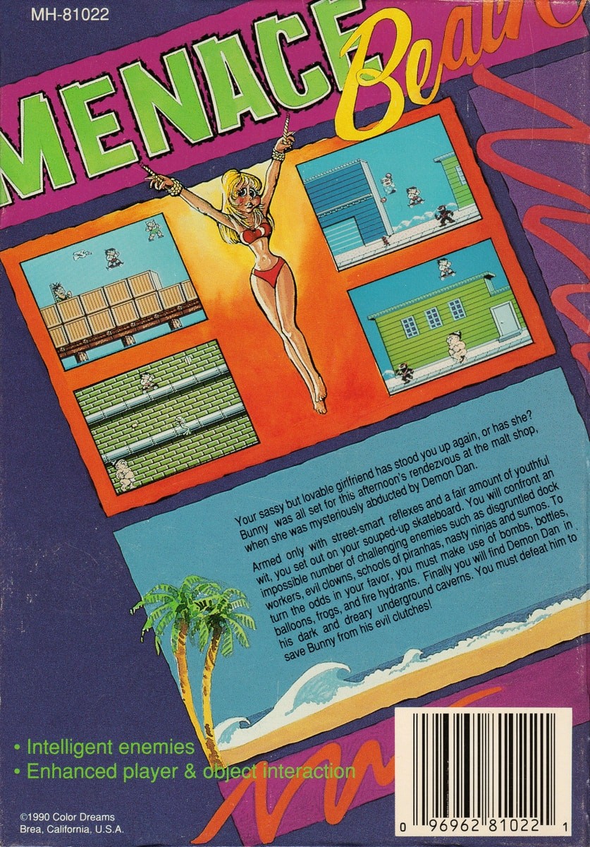 Capa do jogo Menace Beach