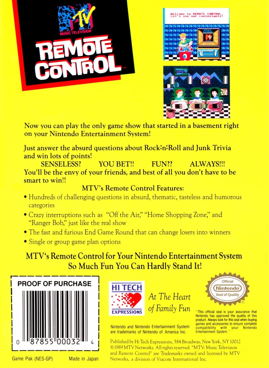 Capa do jogo Remote Control